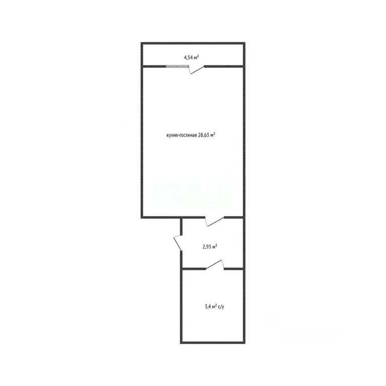 Студия Дагестан, Каспийск просп. М. Омарова, 13 (28.0 м) - Фото 2