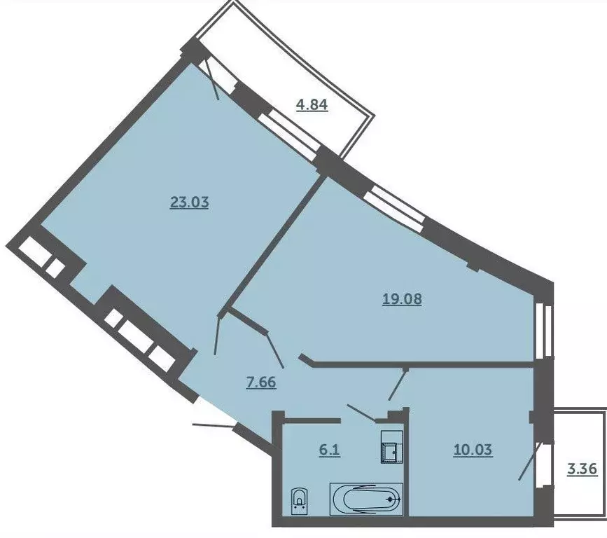 2-к кв. Санкт-Петербург Лахта тер., ул. Новая, 51к5 (66.0 м) - Фото 0