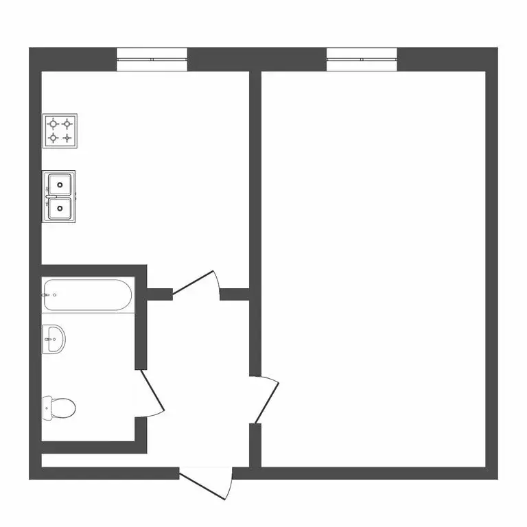 1-комнатная квартира: Тюмень, улица Домостроителей, 2 (35.7 м) - Фото 0