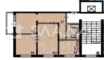 3-к кв. Москва Кетчерская ул., 8К3 (49.9 м) - Фото 2