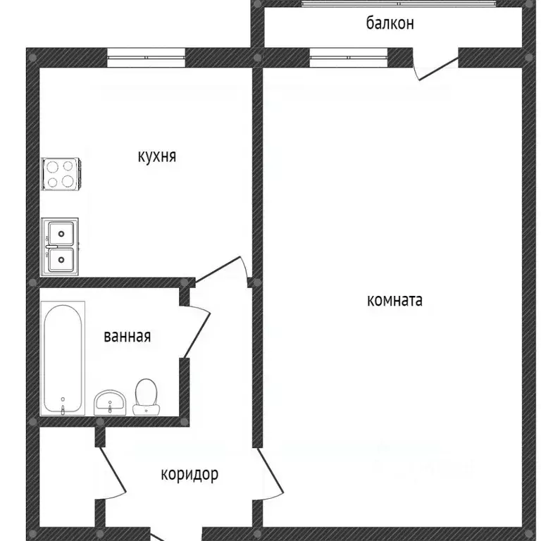 1-к кв. Свердловская область, Нижний Тагил Красноармейская ул., 53 ... - Фото 1