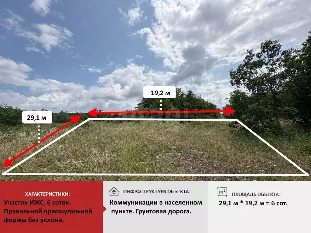 Участок в Крым, Симферопольский район, Перовское с/пос, Надежда ... - Фото 1