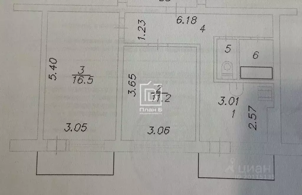 2-к кв. Калужская область, Калуга Аэропортовская ул., 12 (46.4 м) - Фото 2