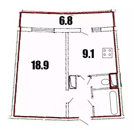 1-к кв. Санкт-Петербург ул. Белышева, 5/6 (36.4 м) - Фото 2