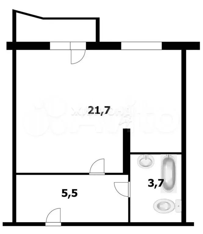 Квартира-студия, 30,7 м, 7/9 эт. - Фото 0