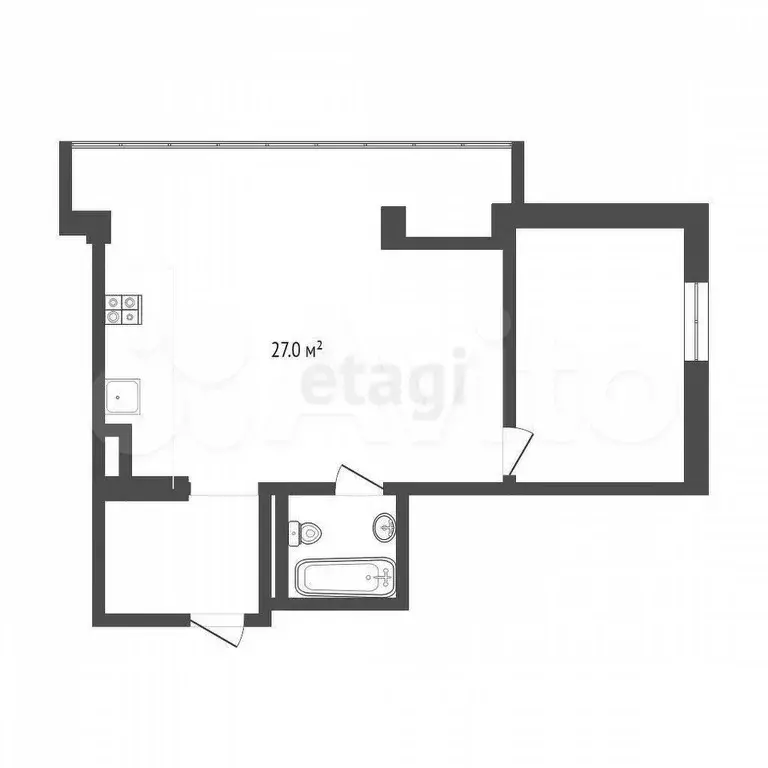1-к. квартира, 75 м, 19/20 эт. - Фото 0