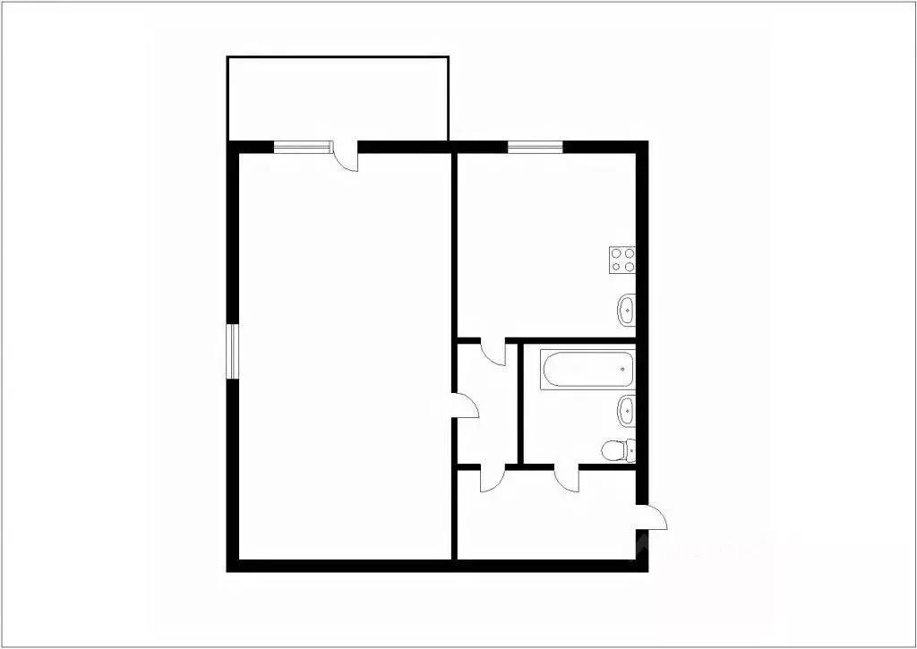 1-к кв. Кемеровская область, Таштагол ул. Ленина, 72 (30.5 м) - Фото 1