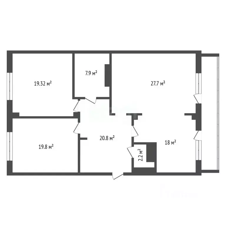3-к кв. Красноярский край, Красноярск ул. Молокова, 1к4 (115.0 м) - Фото 2