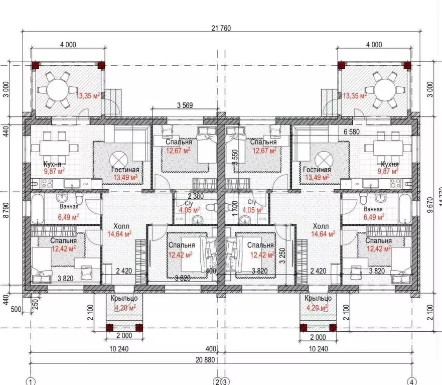 Дом в Белгородская область, Белгородский район, Северный городское ... - Фото 1