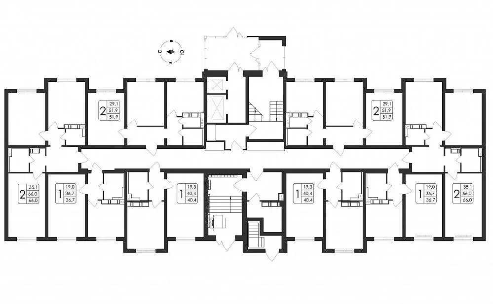2-к кв. Воронежская область, Воронеж ул. Загоровского, 5/3 (51.9 м) - Фото 1