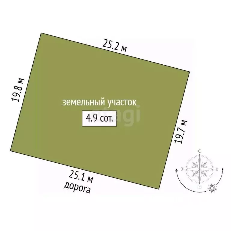 Участок в Ростовская область, Аксай ул. Янтарная (5.0 сот.) - Фото 1
