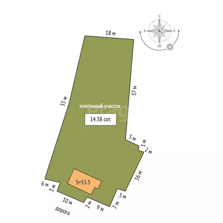 Дом в Пласт, улица Гоголя (53.5 м) - Фото 1