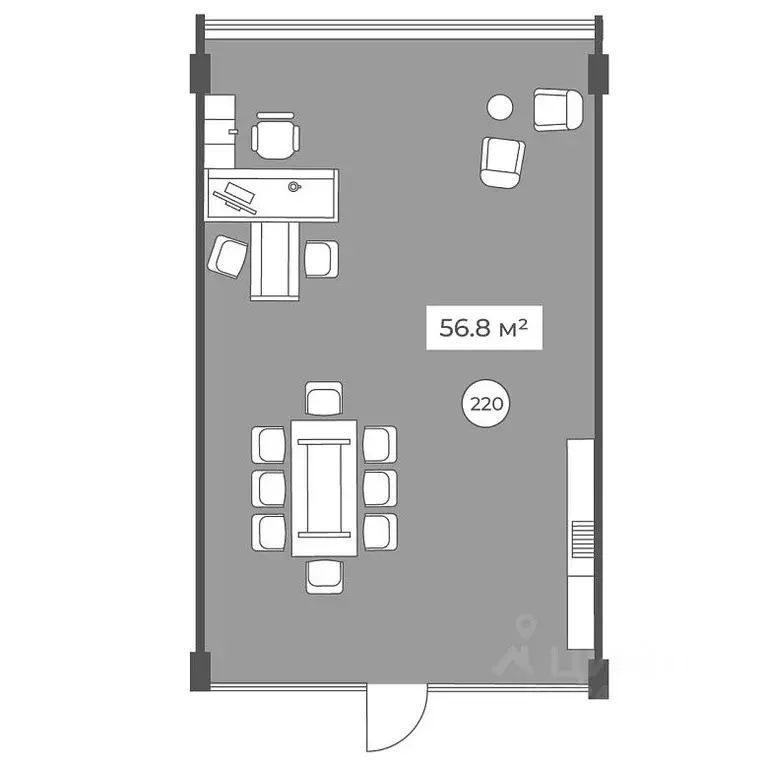 Помещение свободного назначения в Москва Ленинский просп., 158 (57 м) - Фото 2