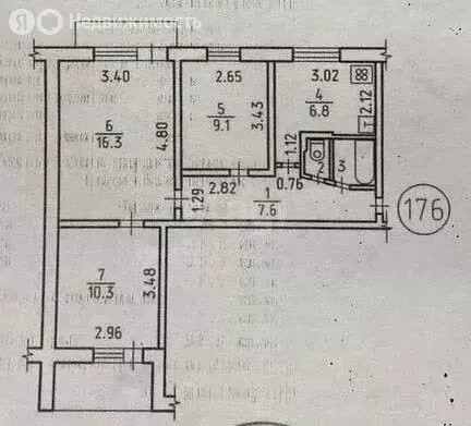 3-комнатная квартира: Ижевск, Удмуртская улица, 199 (52.9 м) - Фото 1