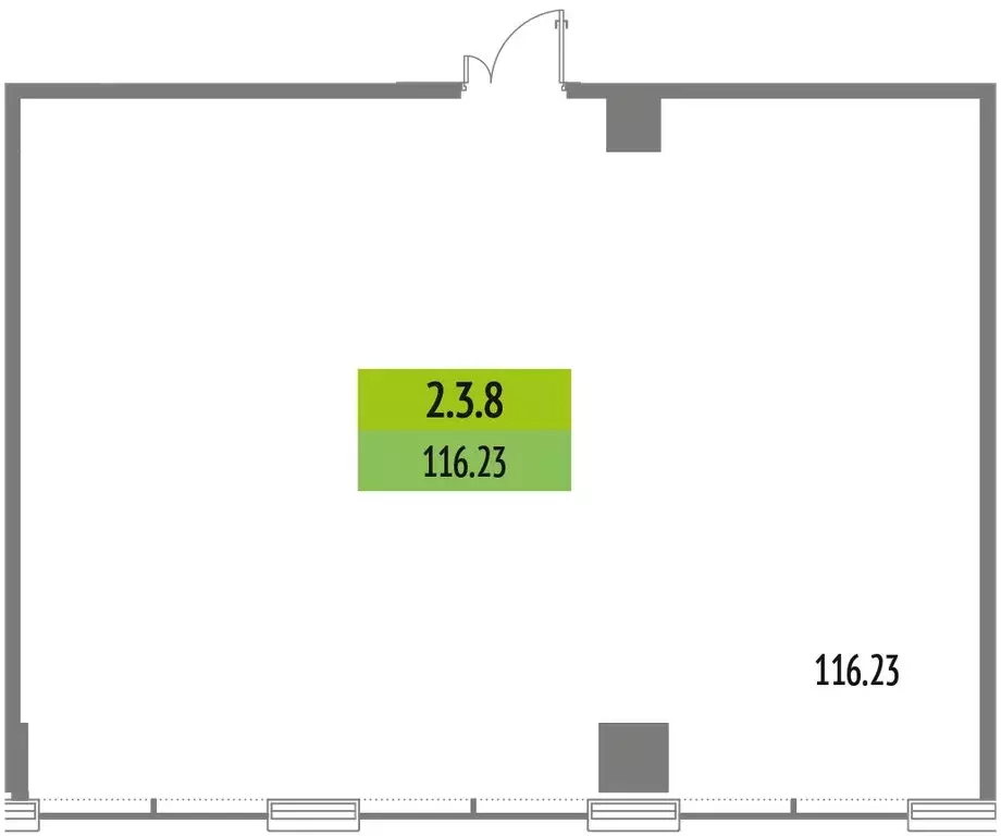 Офис (116.23 м) - Фото 2