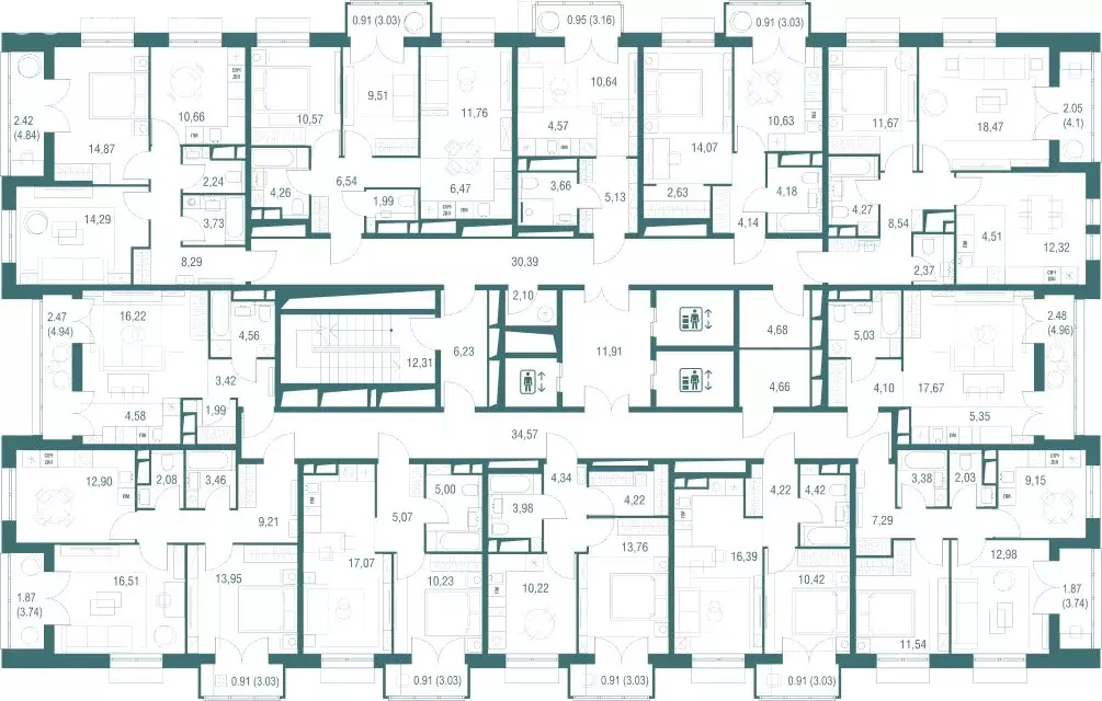 Квартира-студия: Одинцово, ЖК Одинбург, 4А (34.55 м) - Фото 2