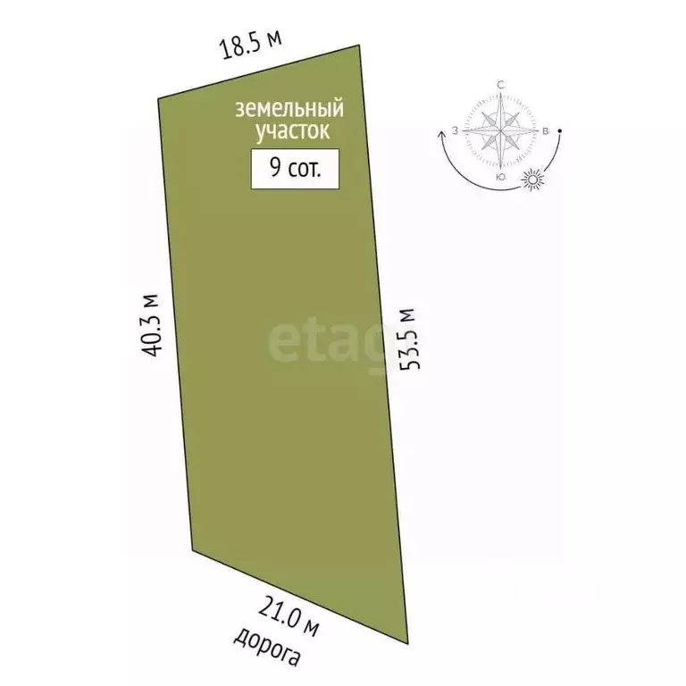 Участок в Тюменская область, Тюменский муниципальный округ, с. Кулига ... - Фото 2