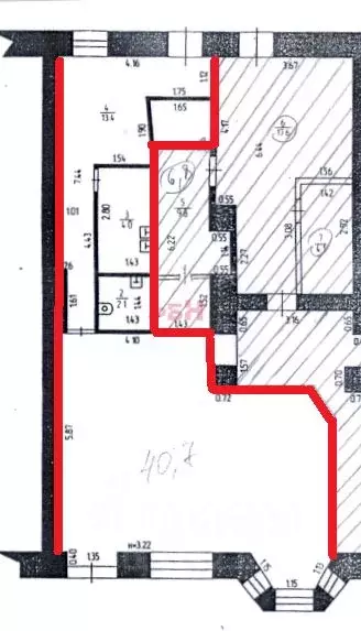 Торговая площадь в Курганская область, Курган ул. Ленина, 13 (63 м) - Фото 1