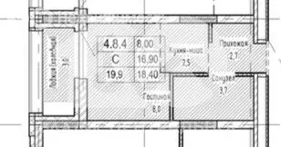 Квартира-студия: Новосибирск, Октябрьский район, микрорайон ... - Фото 1