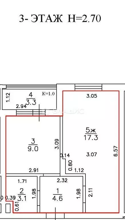 1-комнатная квартира: Калининградская область, Зеленоградский ... - Фото 1