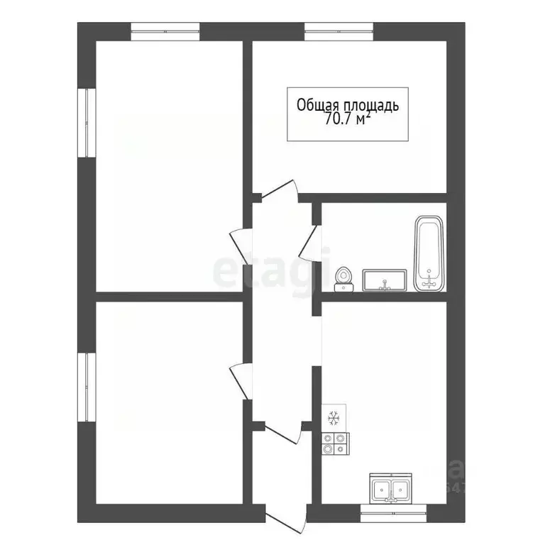 Дом в Новосибирская область, Бердск ул. Климова, 31 (71 м) - Фото 2