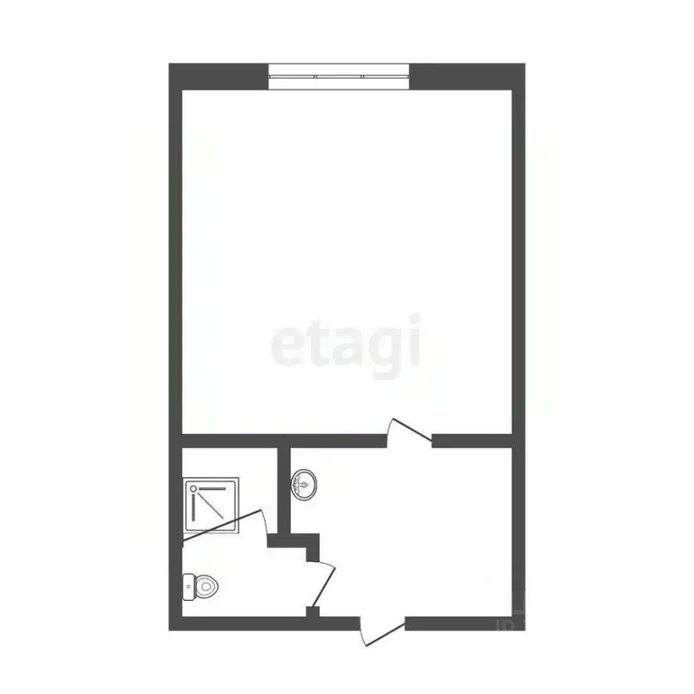Студия Томская область, Томск ул. Полины Осипенко, 31 (14.0 м) - Фото 1