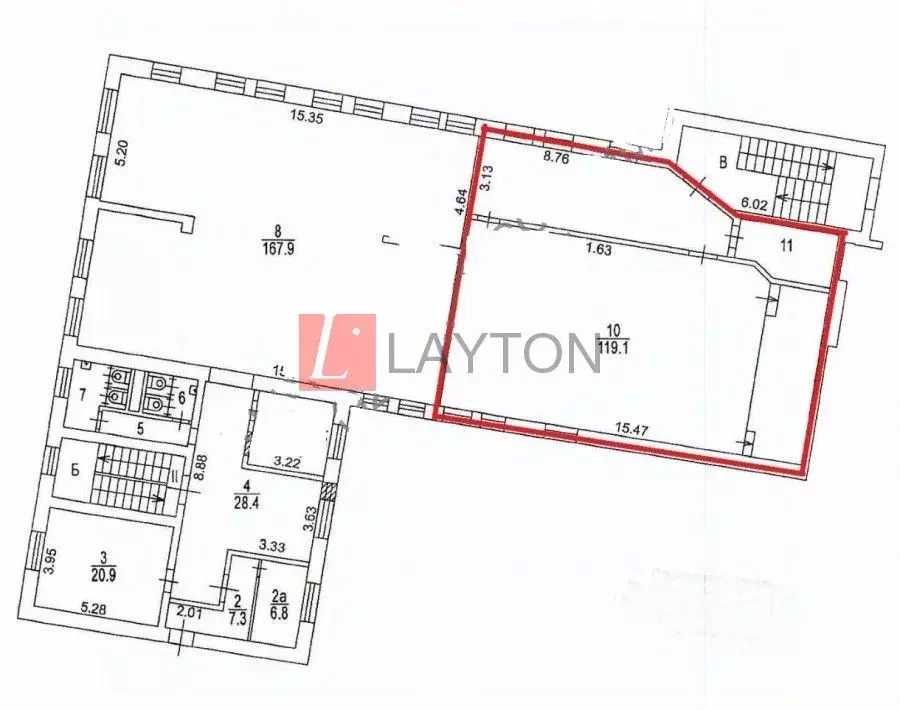 Офис в Москва ул. Россолимо, 17 (161 м) - Фото 2