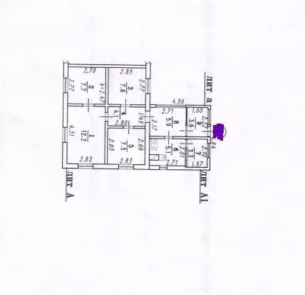 Дом в Омская область, Полтавский район, с. Еремеевка ул. Гагарина, 1 ... - Фото 2