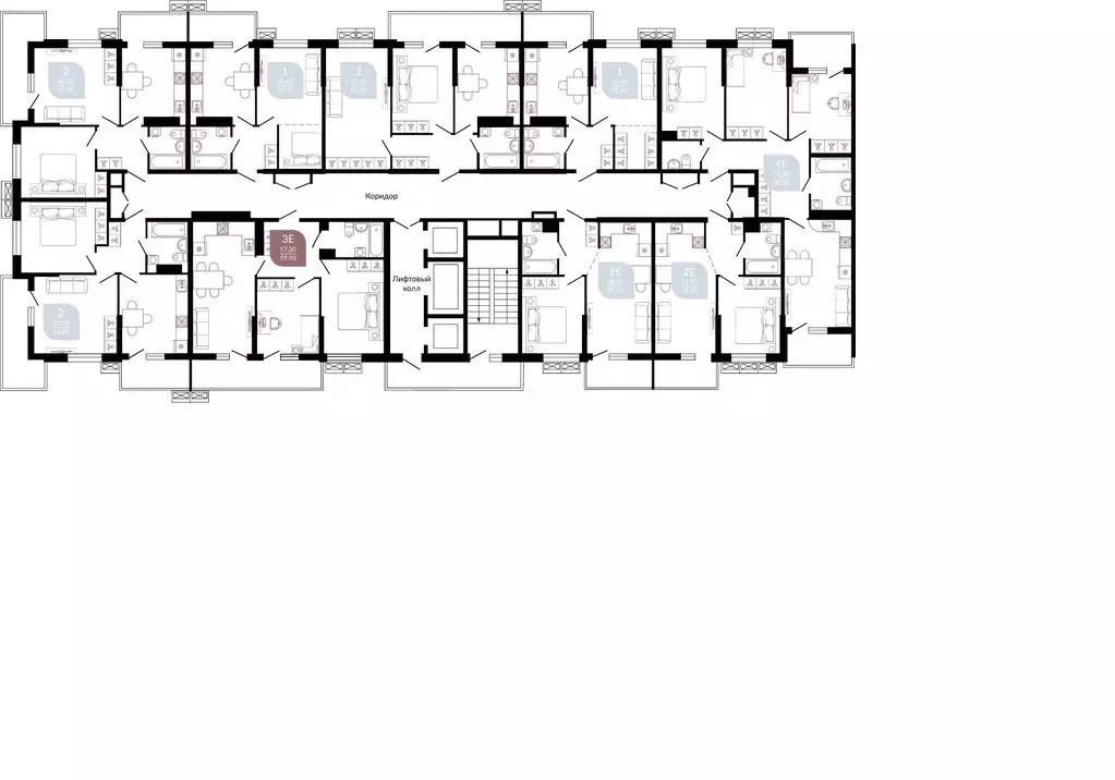 2-к кв. Краснодарский край, Краснодар ул. Конгрессная, 43к1 (61.2 м) - Фото 2