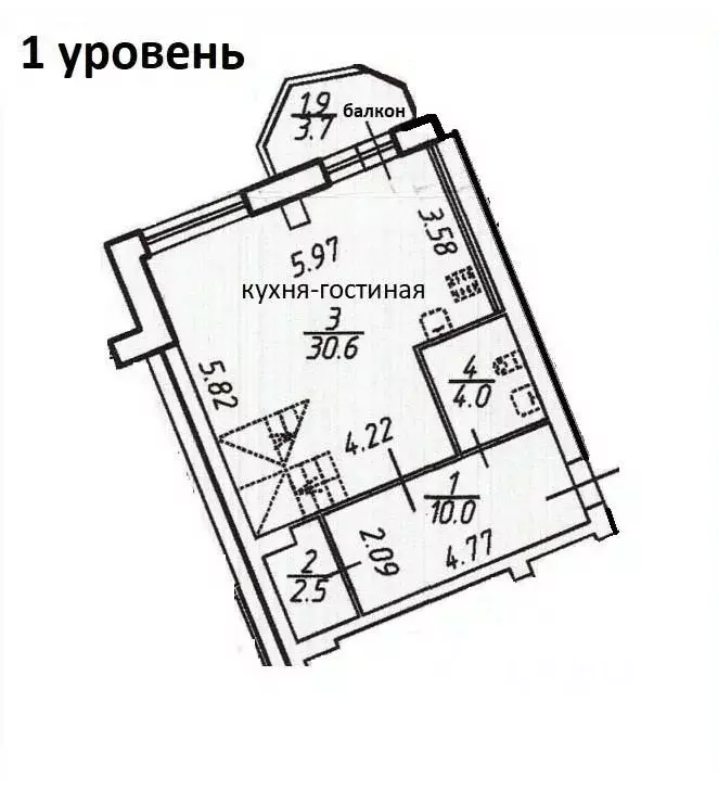 2-к кв. Санкт-Петербург ул. Кустодиева, 7к1 (112.7 м) - Фото 1