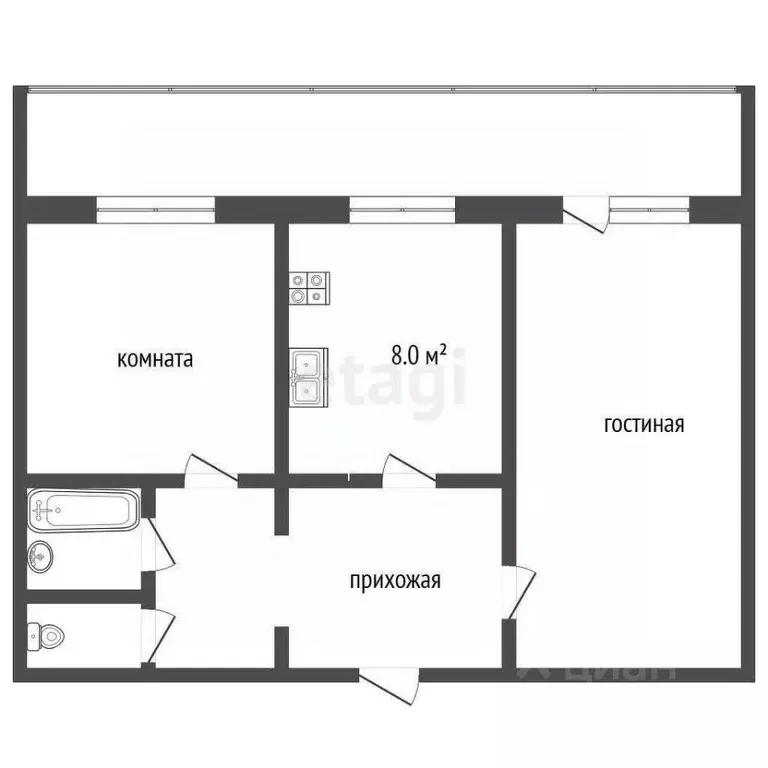 2-к кв. Саратовская область, Балашов ул. Карла Маркса, 39 (48.0 м) - Фото 1