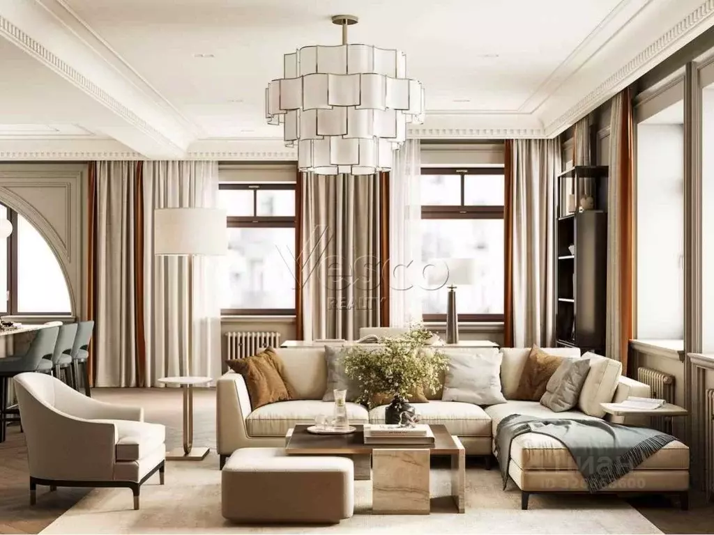 4-к кв. Москва ул. Усачева, 3 (170.0 м) - Фото 1