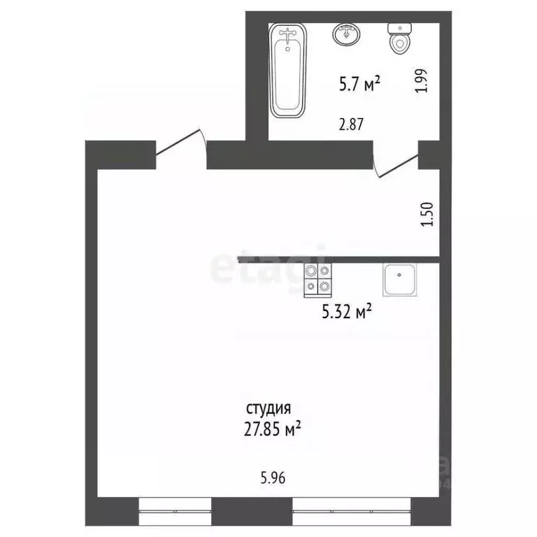 Студия Мордовия, Саранск ул. Горная, 25 (38.87 м) - Фото 0