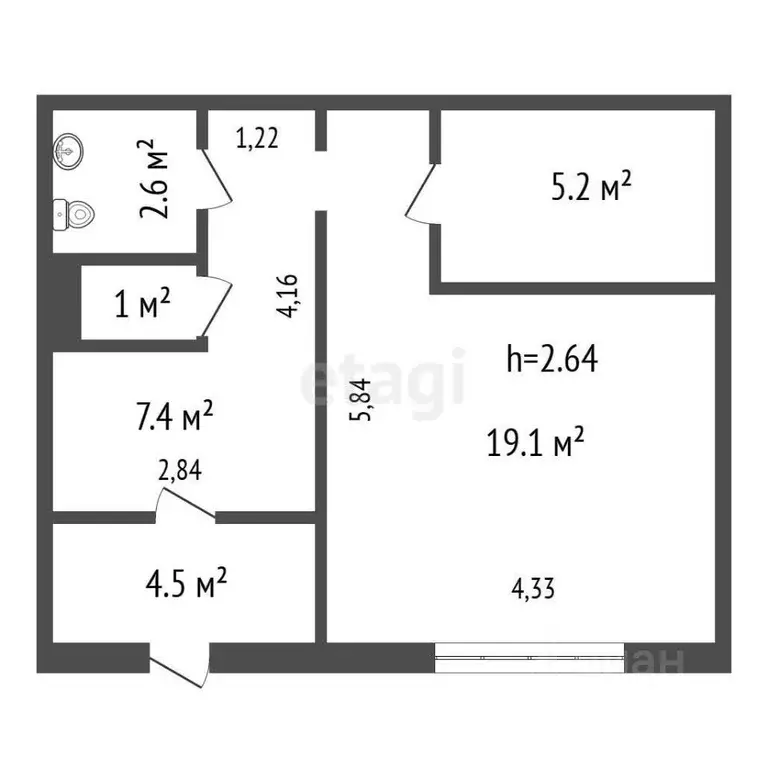 Помещение свободного назначения в Красноярский край, Красноярск просп. ... - Фото 2