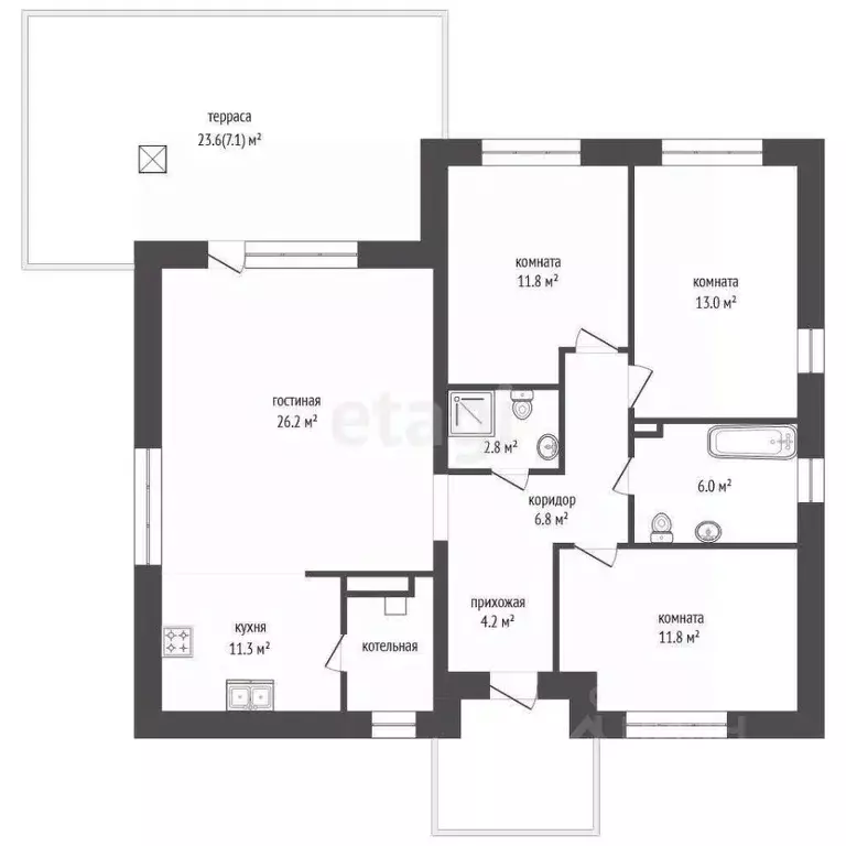 Дом в Ярославская область, Ярославский муниципальный округ, д. ... - Фото 1