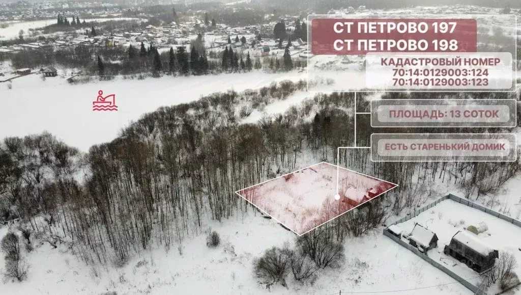 Участок в Томская область, Томский район, Петрово СНТ 198 (13.0 сот.) - Фото 2