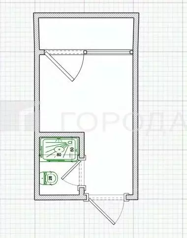 Студия Алтайский край, Барнаул ул. Гоголя, 24Б (11.0 м) - Фото 2