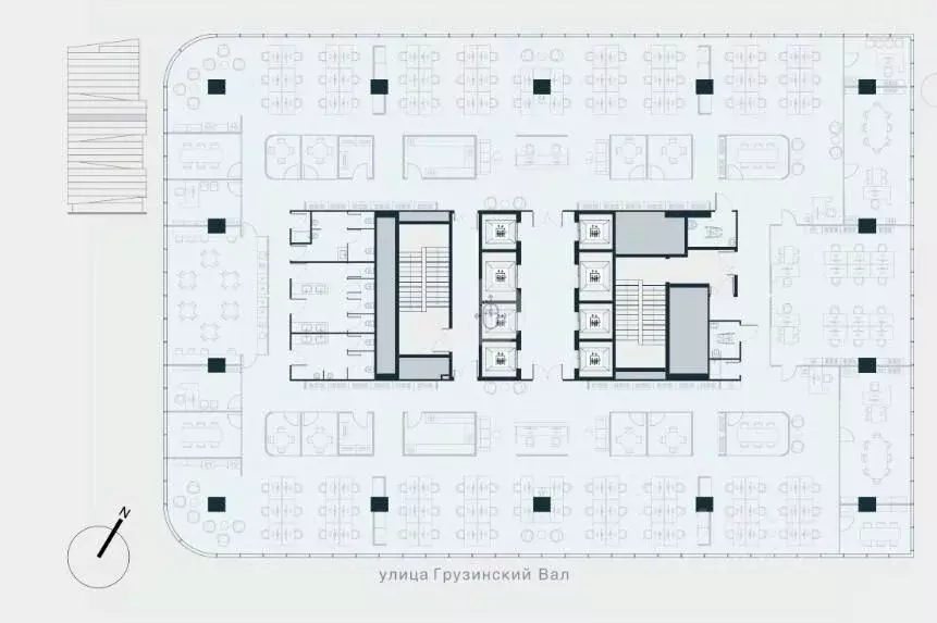 Офис в Москва ул. Грузинский Вал, 3 (1248 м) - Фото 2