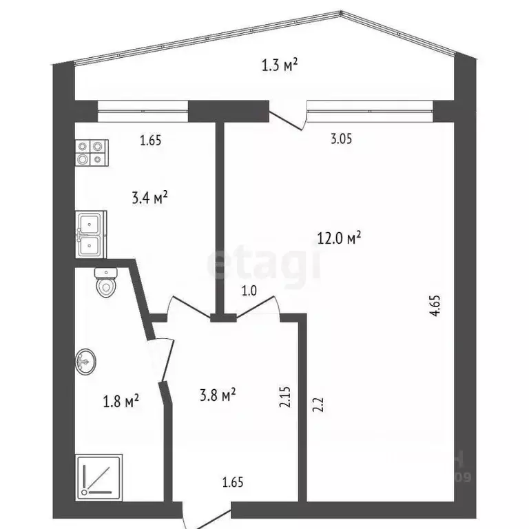 Студия Мордовия, Саранск ул. Веселовского, 43 (21.0 м) - Фото 0