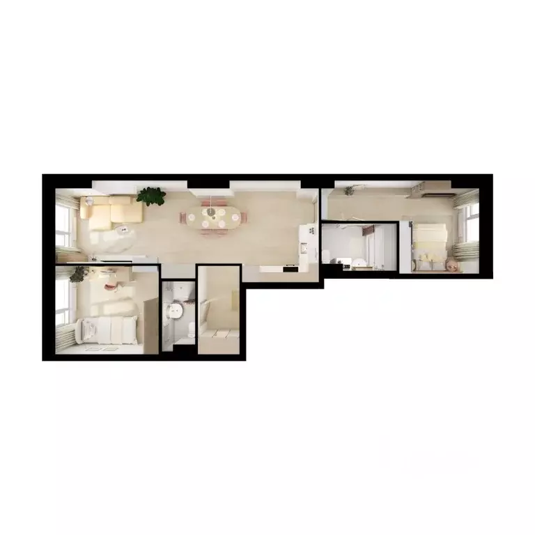 2-к кв. Московская область, Котельники Парковый мкр, Белая Дача Парк ... - Фото 2