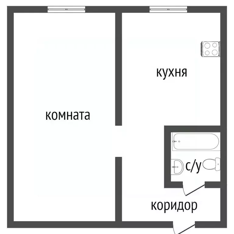 1-к кв. Курганская область, Курган ул. Дзержинского, 37 (36.8 м) - Фото 2