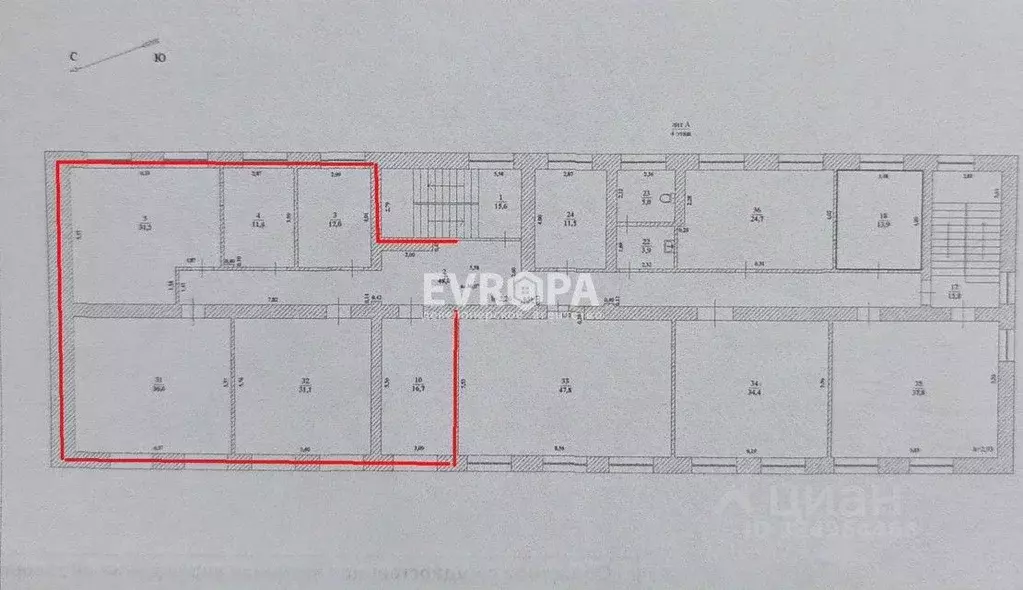 Офис в Ульяновская область, Ульяновск просп. Гая, 59А (12 м) - Фото 1