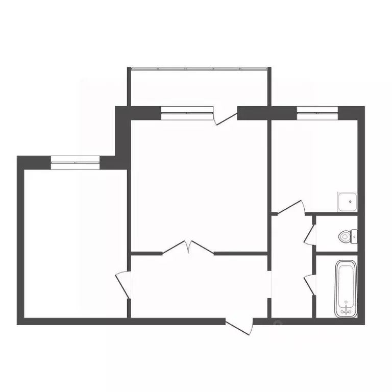 2-к кв. Красноярский край, Красноярск Светлогорская ул., 11 (53.0 м) - Фото 2