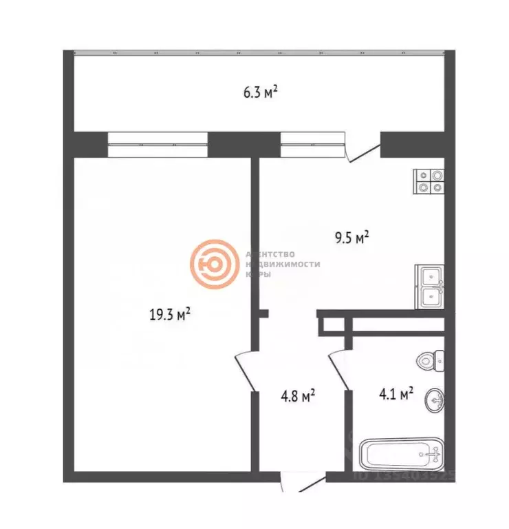 1-к кв. Тюменская область, Тюмень ул. Дружбы, 73к1 (39.2 м) - Фото 2