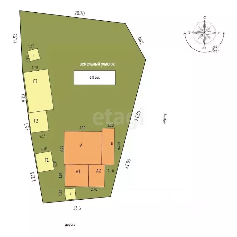 Дом в Камчатский край, Елизово Жупановская ул., 27 (68 м) - Фото 1