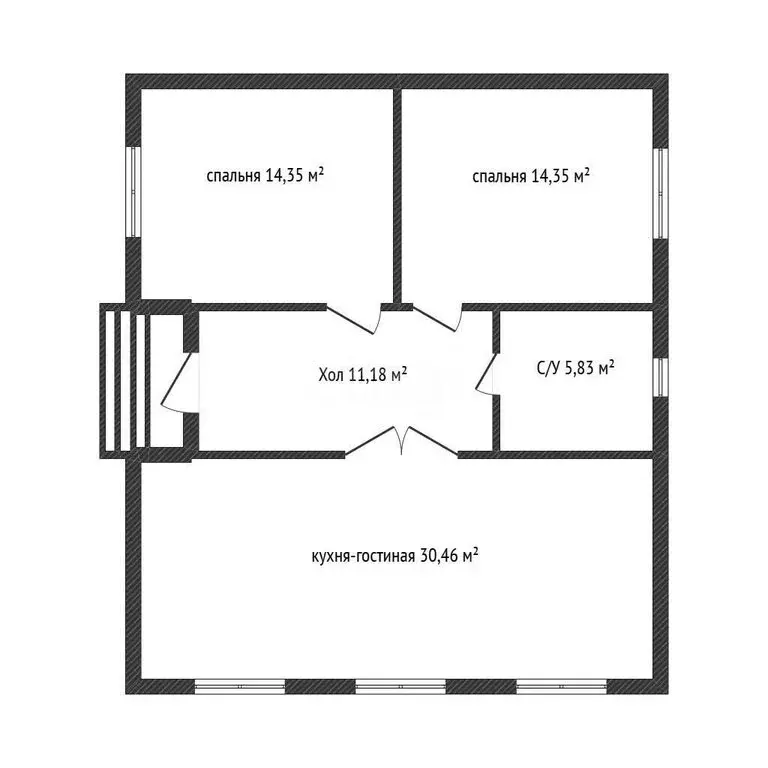 Дом в станица Медведовская, улица Чкалова, 41 (90 м) - Фото 1