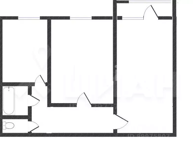 2-к кв. Пермский край, Пермь Пушкарская ул., 88 (52.4 м) - Фото 2