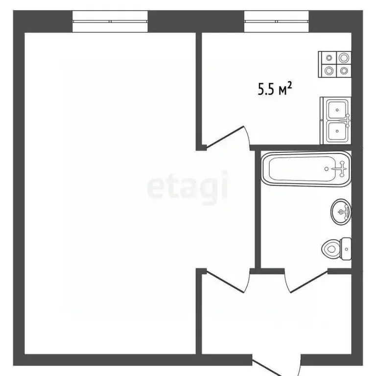 1-к кв. Саратовская область, Балашов ул. Ленина, 20/64 (30.0 м) - Фото 2