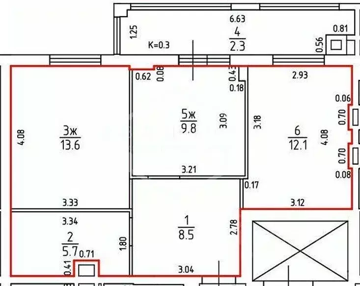 2-к кв. Калининградская область, Калининград ул. Володарского, 4А ... - Фото 2
