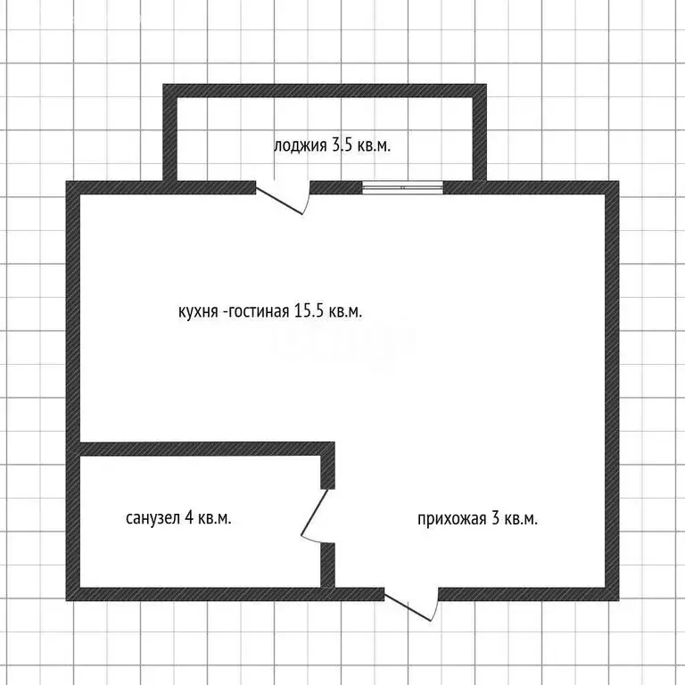 Квартира-студия: Краснодар, улица им. Героя Яцкова И.В., 17к1 (22 м) - Фото 1